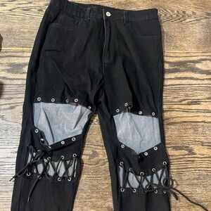 SHEIN curve jeans black